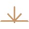 Ekena Millwork Kennewick Timber Gable Bracket, Western Red Cedar, 72"W x 39"H x 3 1/2"D x 3 1/2"F, 13/12 Pitch GBW072X39X0404KEN00SWR - alternate 1